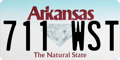 AR license plate 711WST