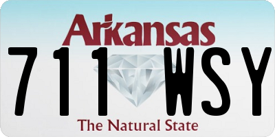 AR license plate 711WSY