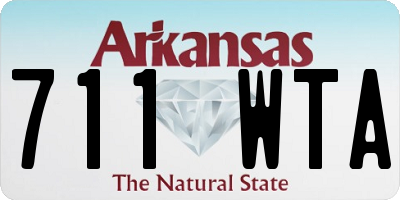 AR license plate 711WTA