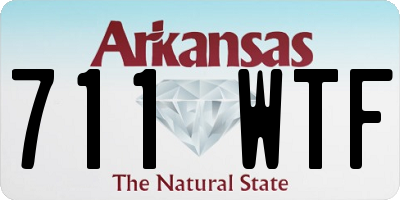 AR license plate 711WTF