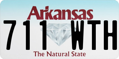 AR license plate 711WTH