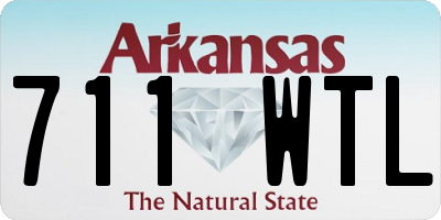 AR license plate 711WTL