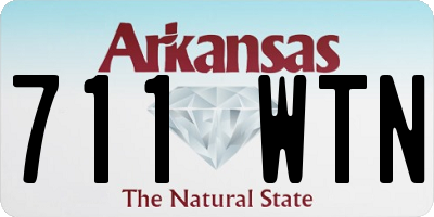 AR license plate 711WTN