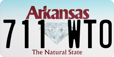 AR license plate 711WTO