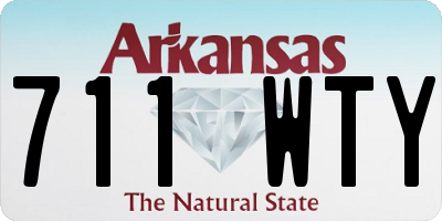 AR license plate 711WTY