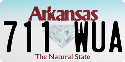 AR license plate 711WUA