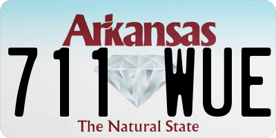 AR license plate 711WUE