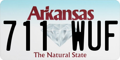 AR license plate 711WUF