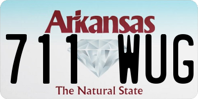 AR license plate 711WUG