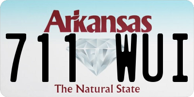 AR license plate 711WUI