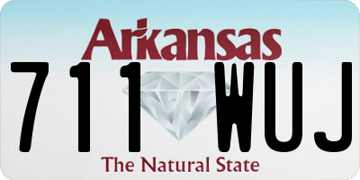 AR license plate 711WUJ