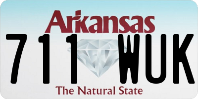 AR license plate 711WUK