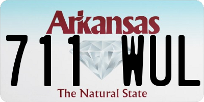 AR license plate 711WUL