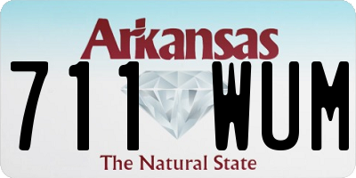 AR license plate 711WUM