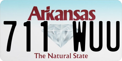 AR license plate 711WUU