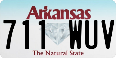 AR license plate 711WUV