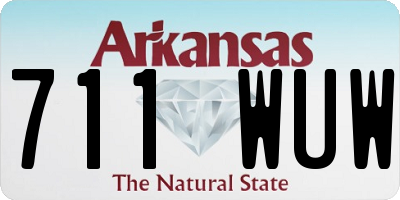 AR license plate 711WUW