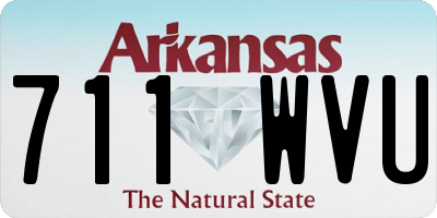 AR license plate 711WVU