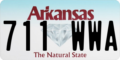 AR license plate 711WWA