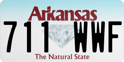 AR license plate 711WWF