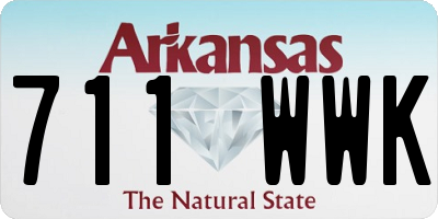 AR license plate 711WWK