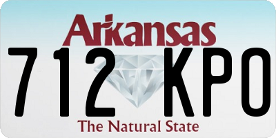 AR license plate 712KPO