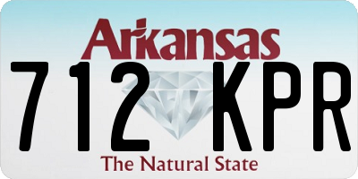 AR license plate 712KPR