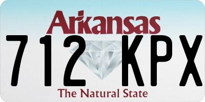 AR license plate 712KPX