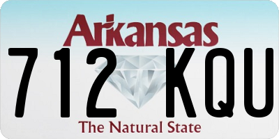 AR license plate 712KQU