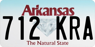 AR license plate 712KRA