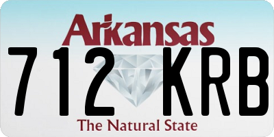 AR license plate 712KRB
