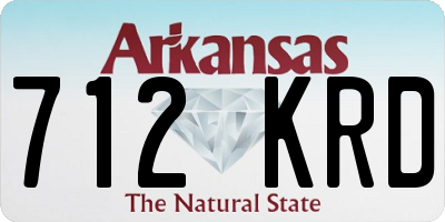 AR license plate 712KRD