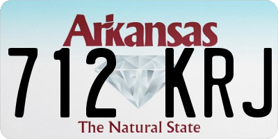 AR license plate 712KRJ