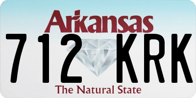 AR license plate 712KRK