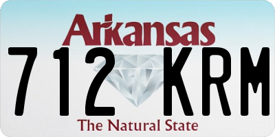 AR license plate 712KRM