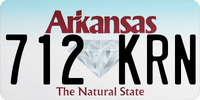 AR license plate 712KRN
