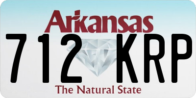AR license plate 712KRP
