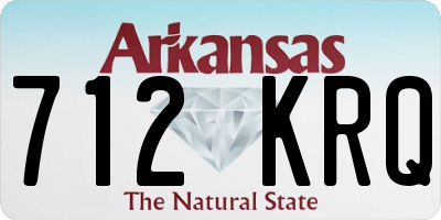 AR license plate 712KRQ