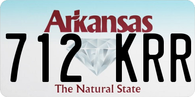AR license plate 712KRR