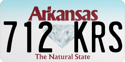 AR license plate 712KRS