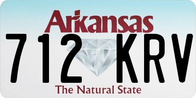 AR license plate 712KRV