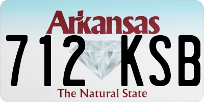 AR license plate 712KSB