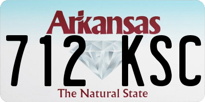 AR license plate 712KSC