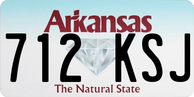 AR license plate 712KSJ