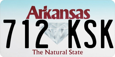 AR license plate 712KSK