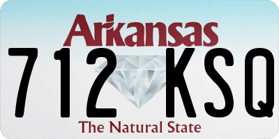 AR license plate 712KSQ