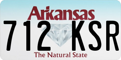 AR license plate 712KSR