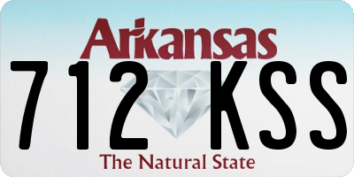 AR license plate 712KSS