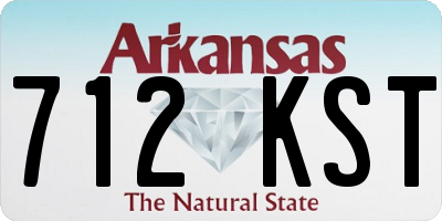 AR license plate 712KST