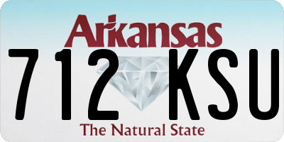 AR license plate 712KSU